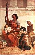 Raja Ravi Varma Gypsies oil painting